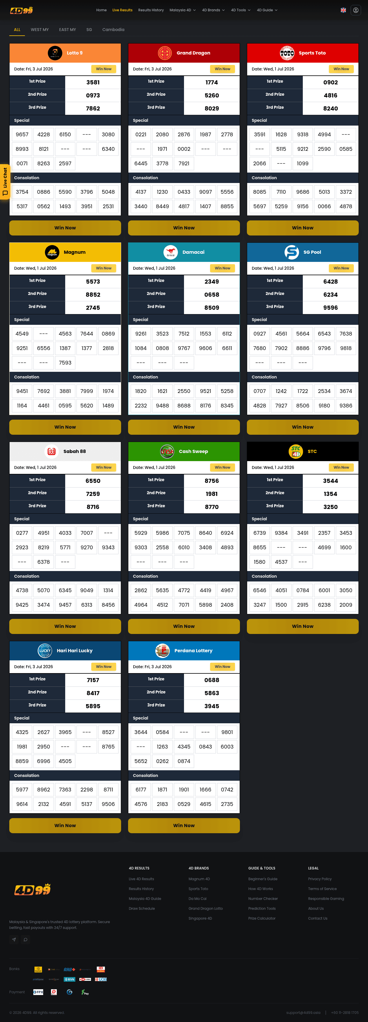 4DKing88 — 4dking88.co/results